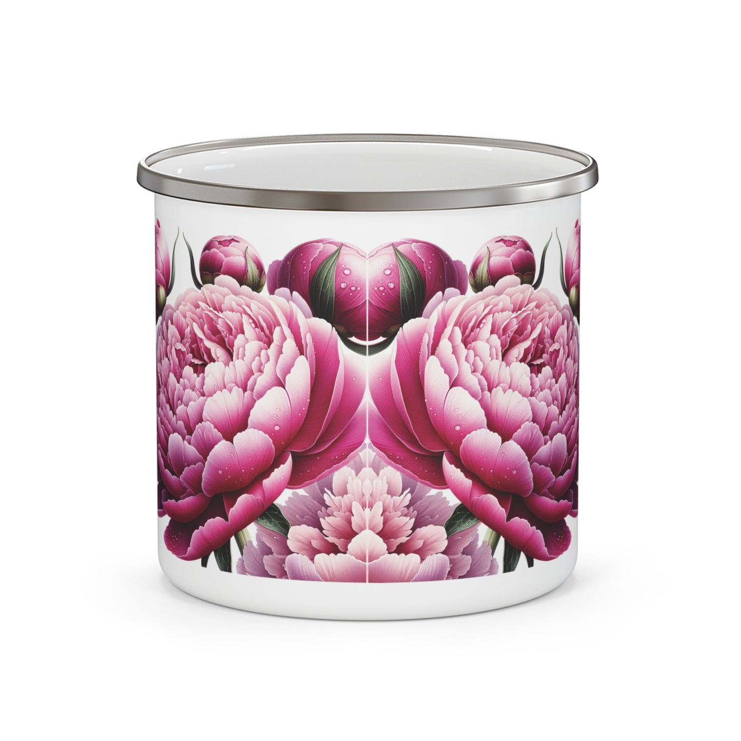 Camping Mug - Pink Peony