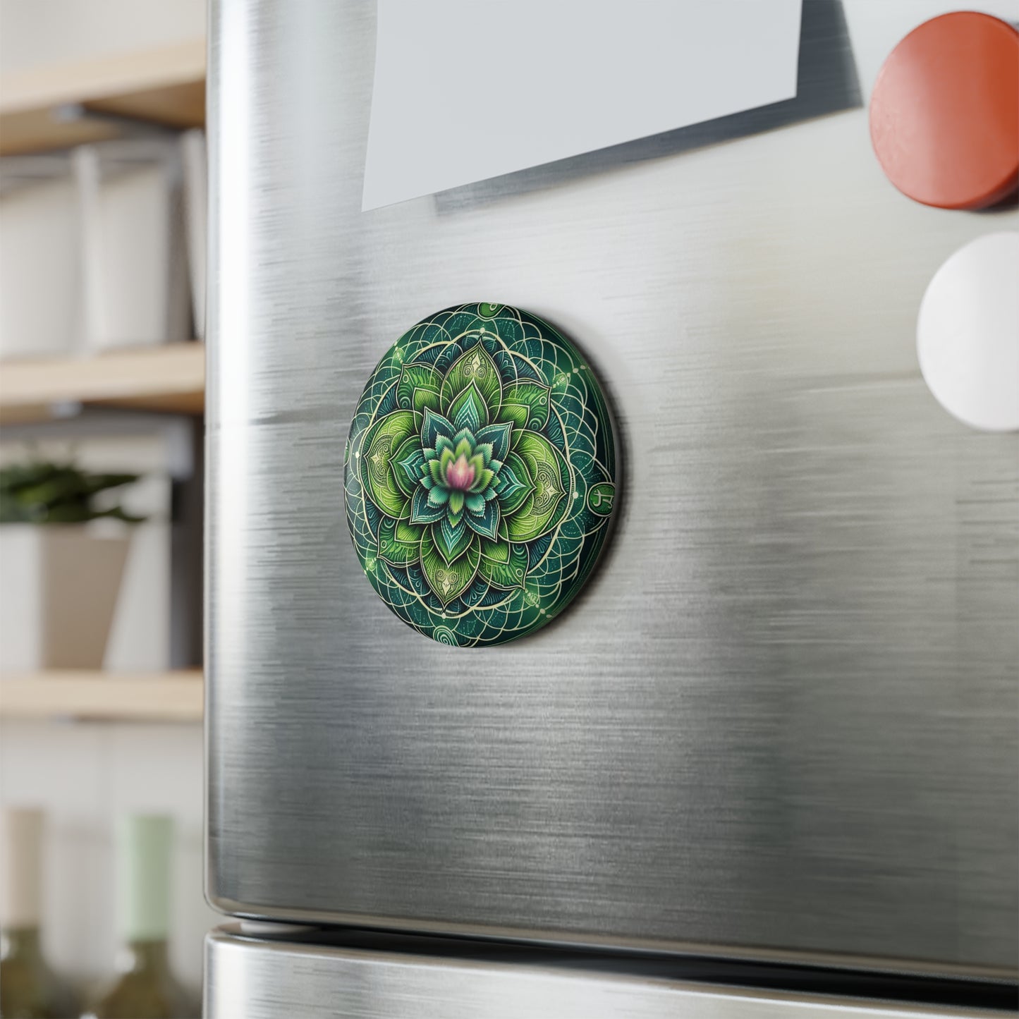 Button Magnet - Heart Chakra