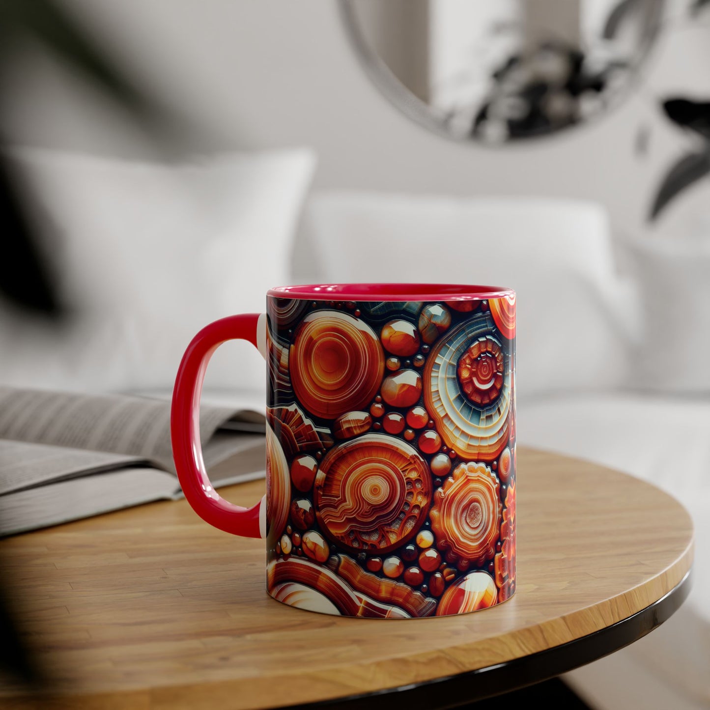 Mug - Carnelian Design Accent Mug, 11oz