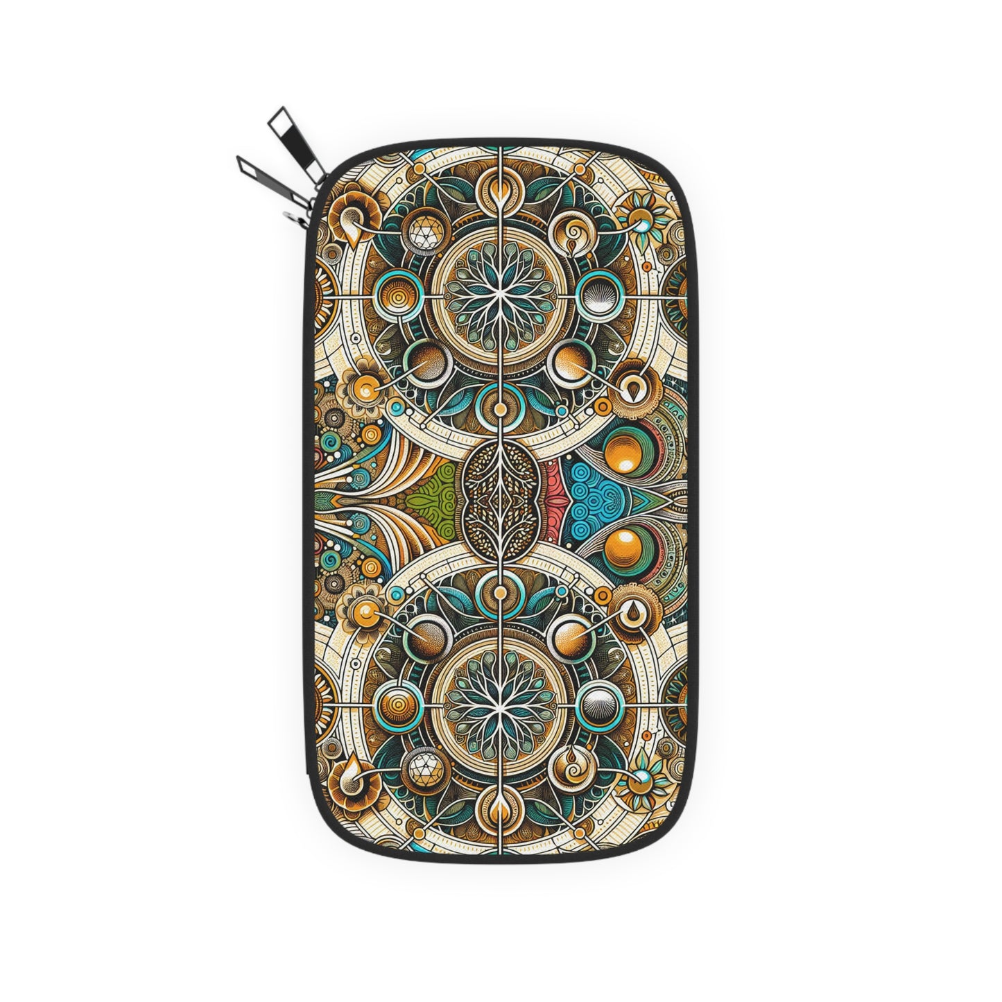 Passport Wallet - Symbol of life Design | Travel Accessory, Gifts for Travelers, Boho Style, Festival Essentials, Dreamer Gift
