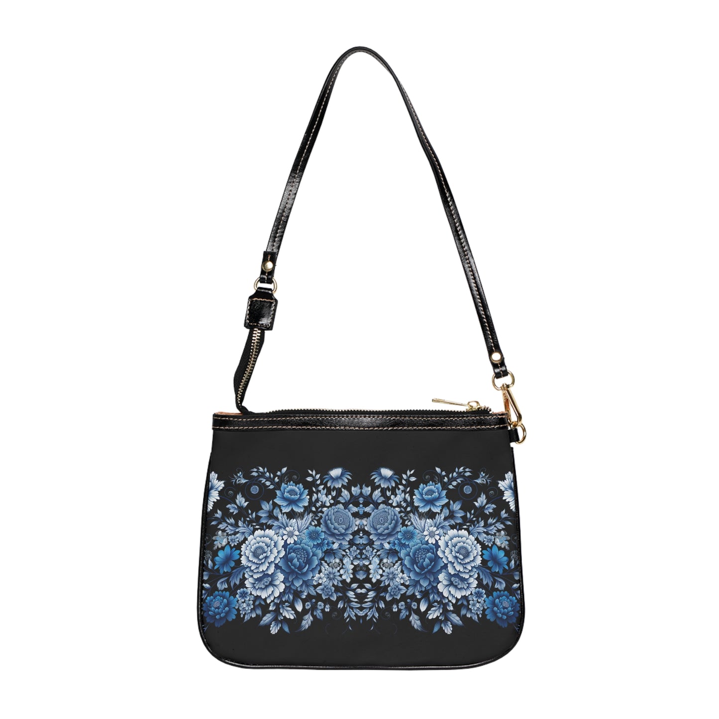 Blue Floral Small Shoulder Bag