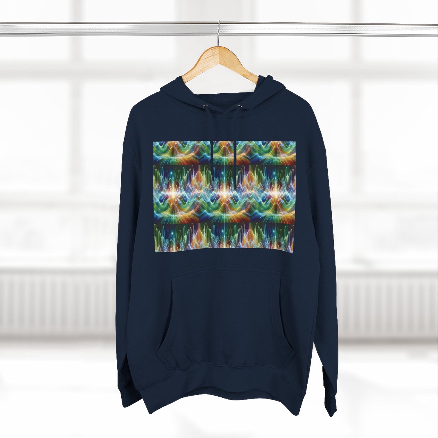 Fleece Hoodie - Frequency Waves Design