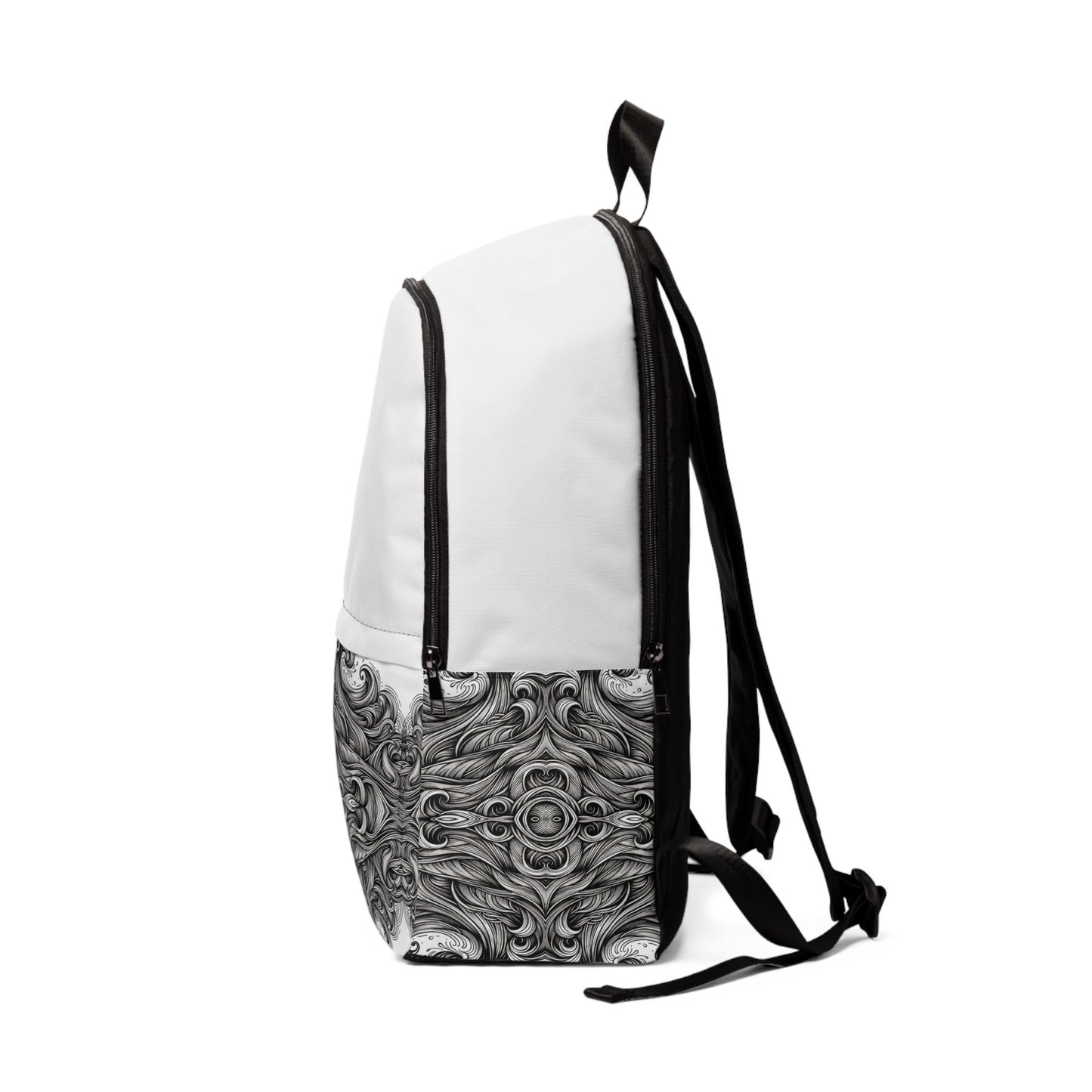 Fabric Backpack Monochrome Waves