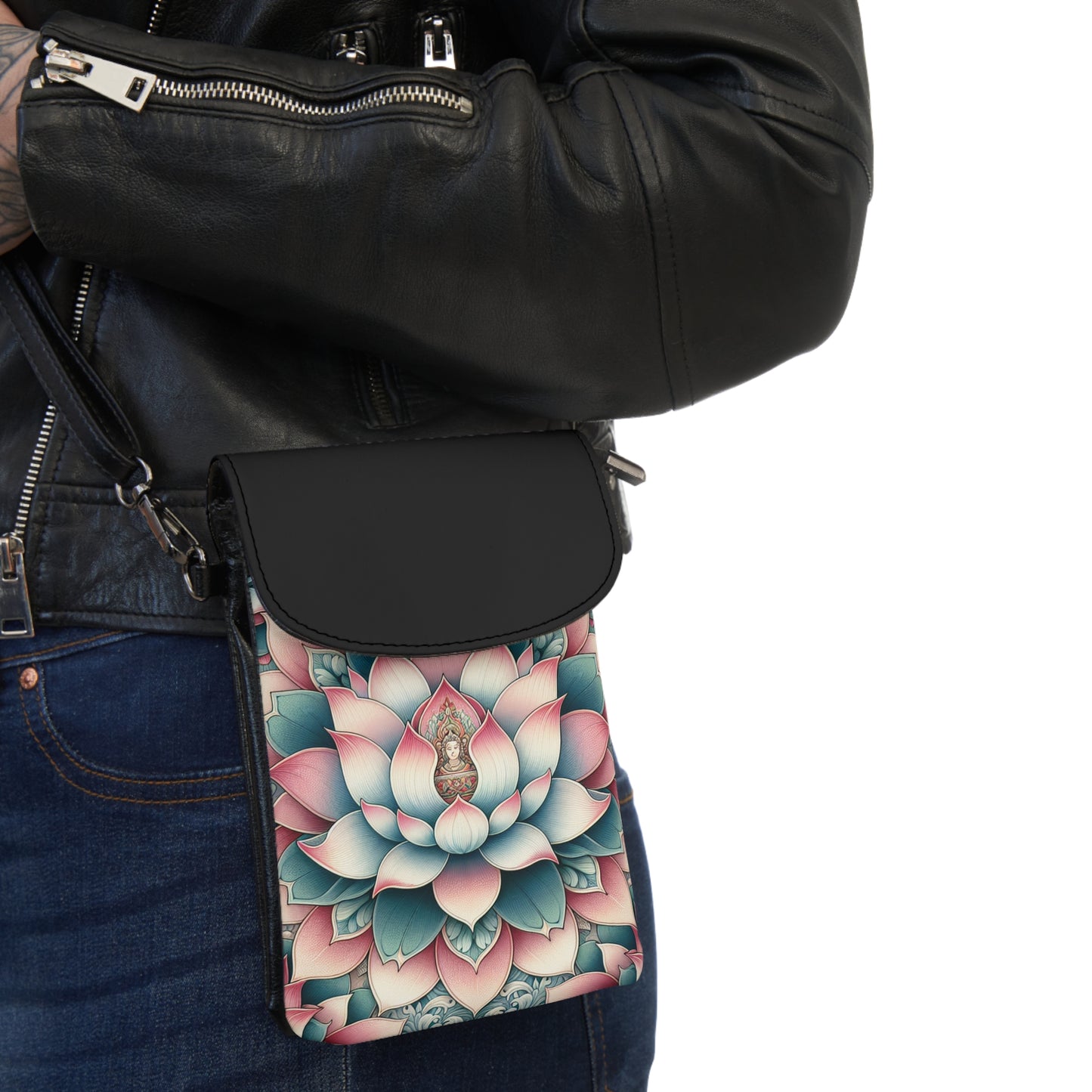 Phone Wallet - Lotus Blossom Design