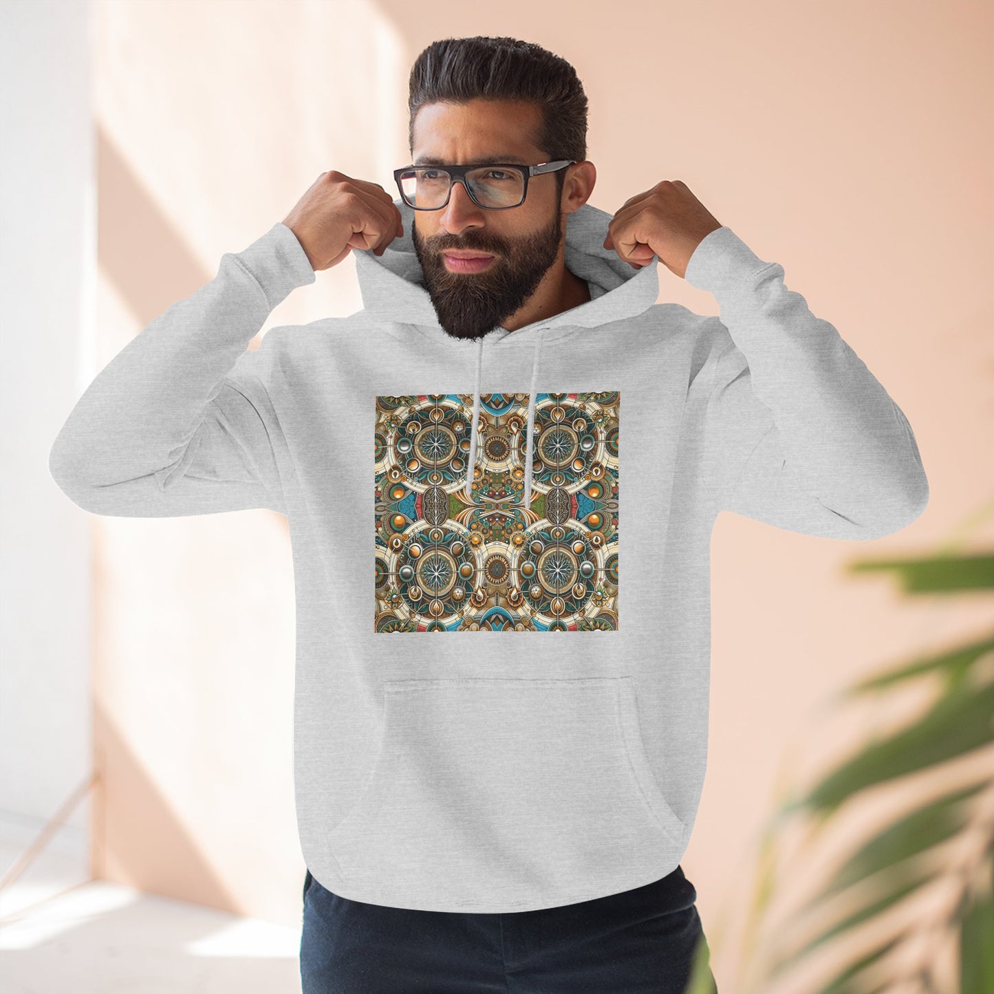 Fleece Hoodie - Symbol of Life Design