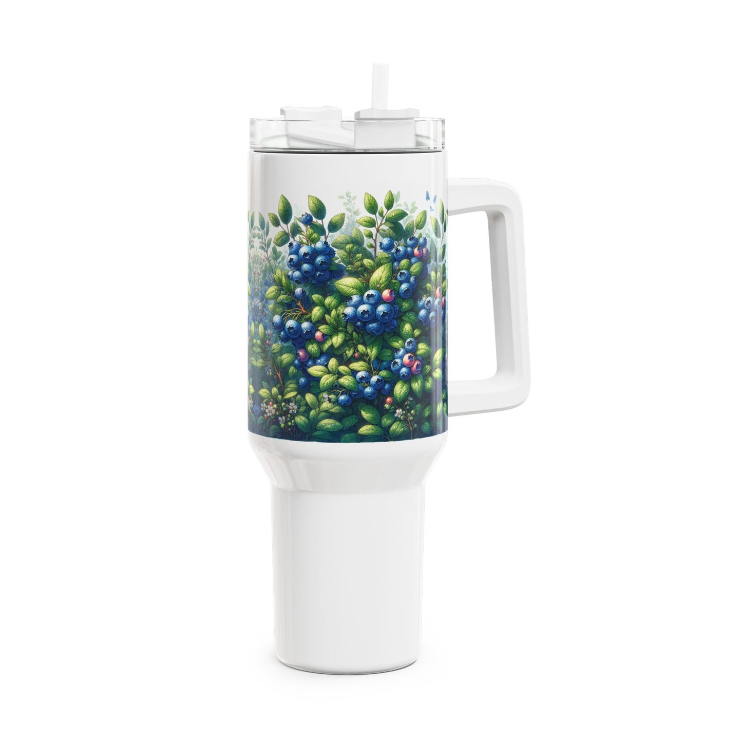 40oz Tumbler - Blueberries Design