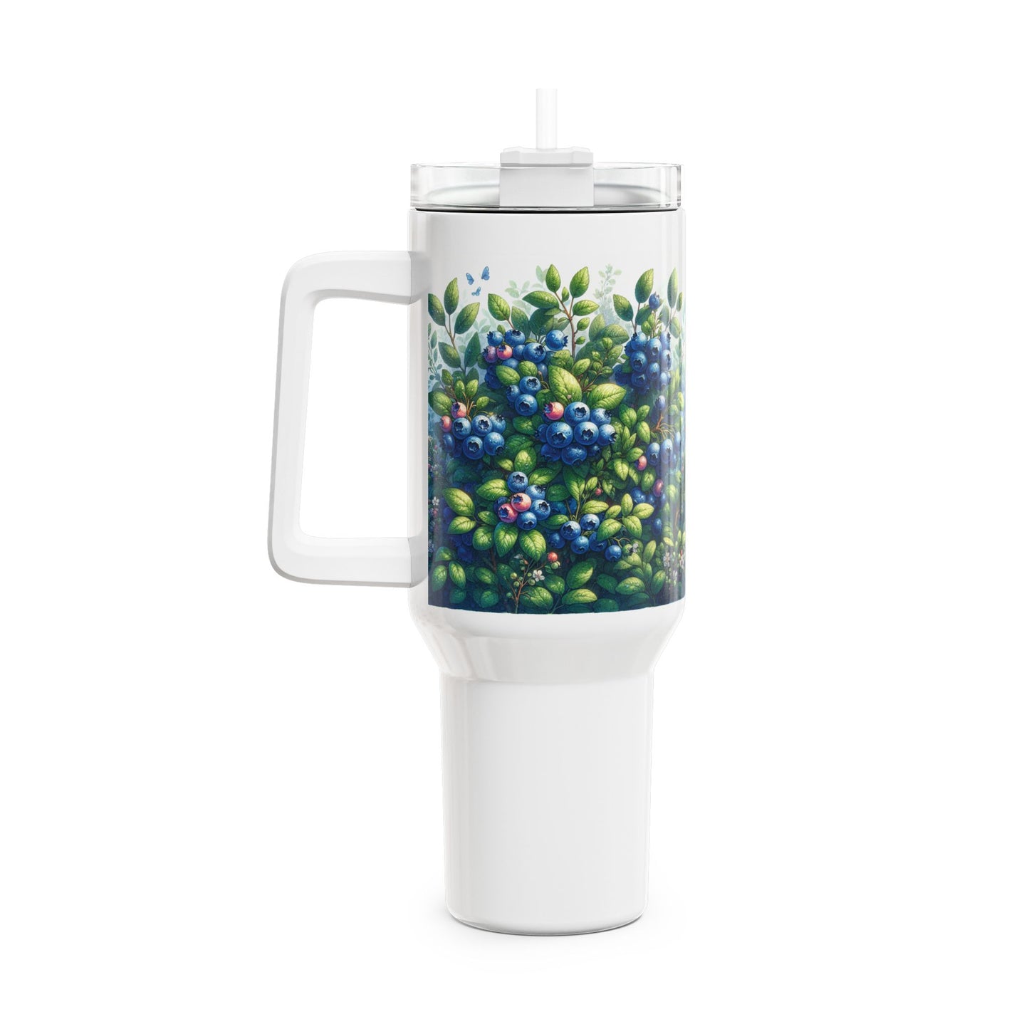 40oz Tumbler - Blueberries Design