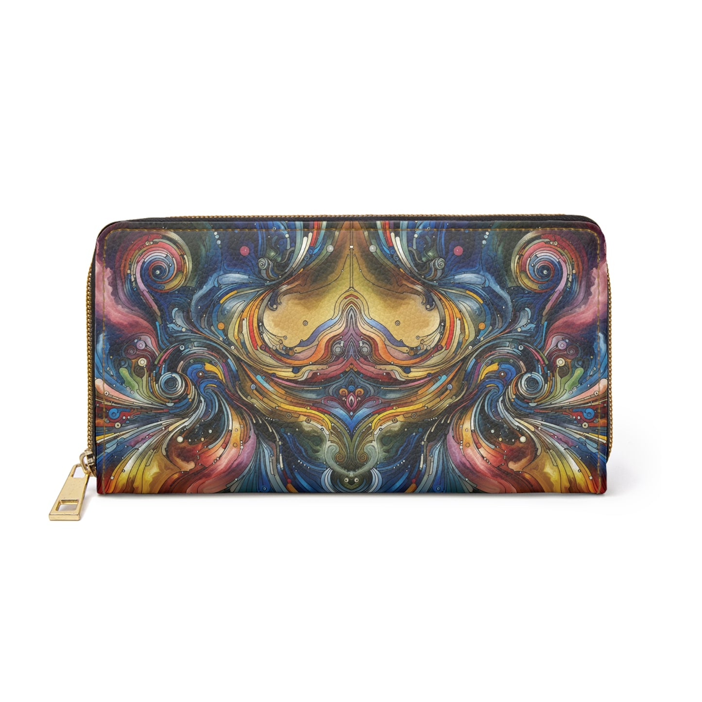 Zipper Wallet with Energy Wave Design