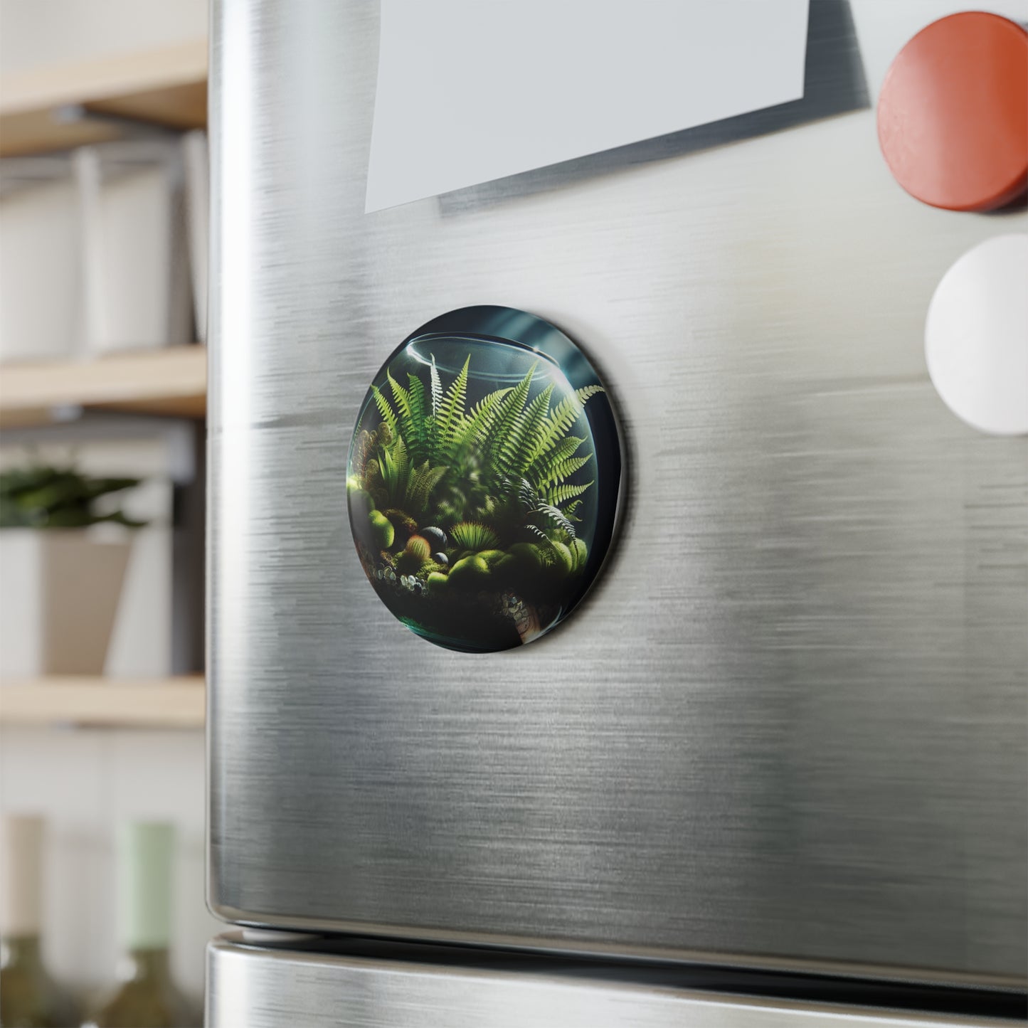Botanical Terrarium Magnet Set - 1 & 10 Pcs Decorative Fridge Magnets