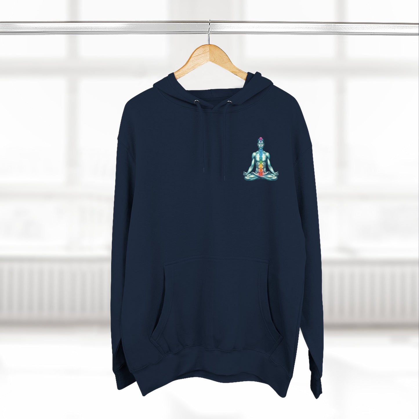 Fleece Hoodie - Chakra Meditation Design