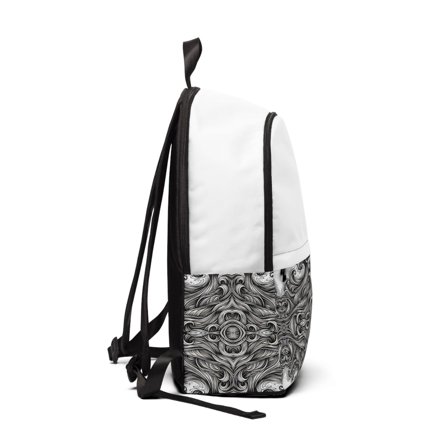 Fabric Backpack Monochrome Waves