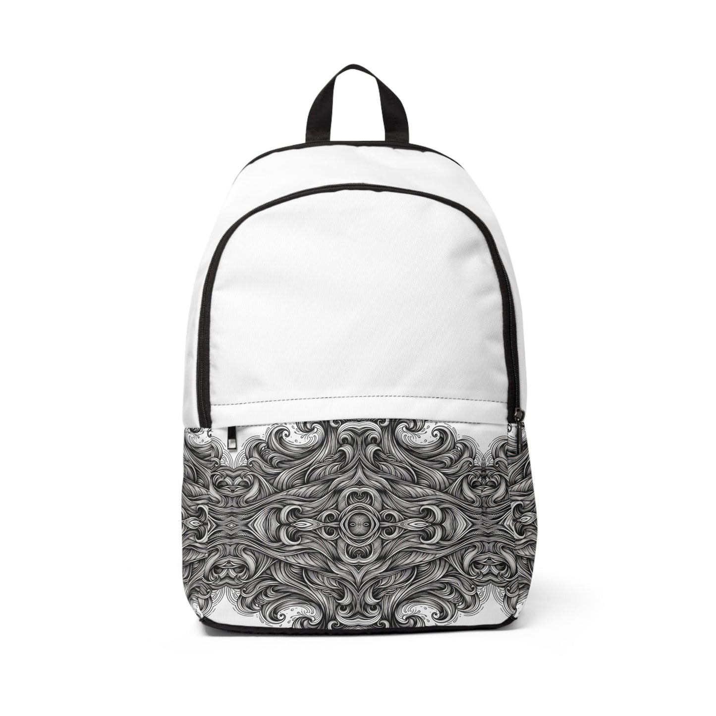 Fabric Backpack Monochrome Waves