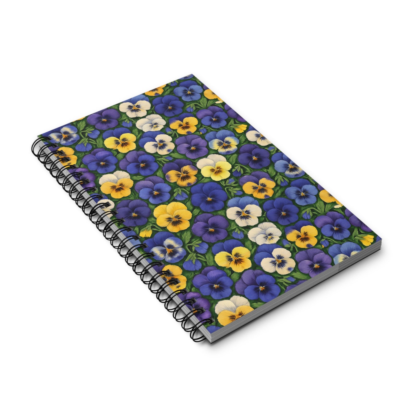 Spiral Journal - Pansy Pattern