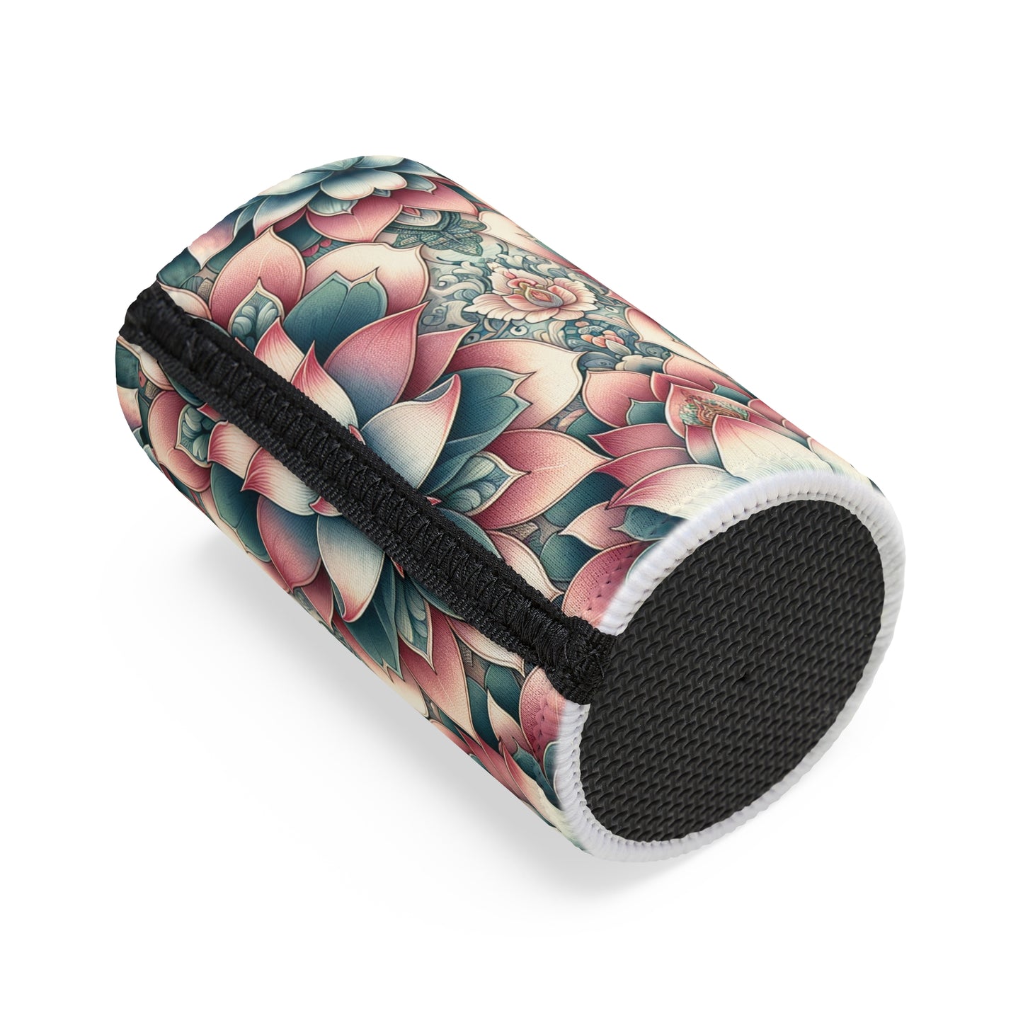 Stubby Cooler Lotus Flower Design
