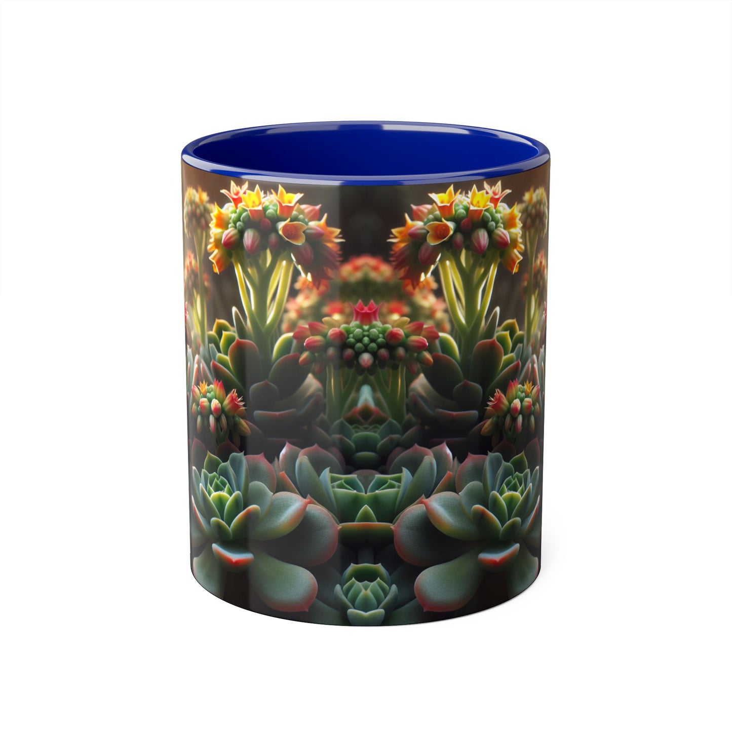 Succulent Mug, Echeveria Plant Coffee Cup, Gardening Gift, Botanical Tea Mug, Plant Lover Present, Cactus Ceramic Mug