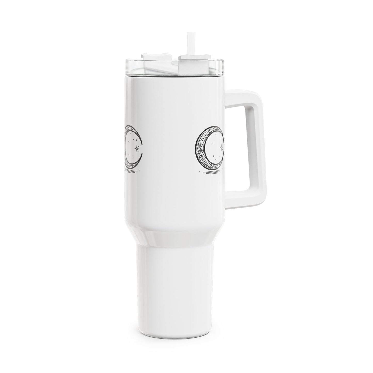 40oz Tumbler - Minimalist Moon Design
