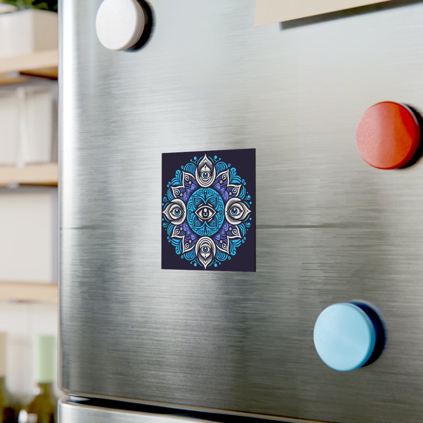Square Magnet - Third Eye Chakra Square Design