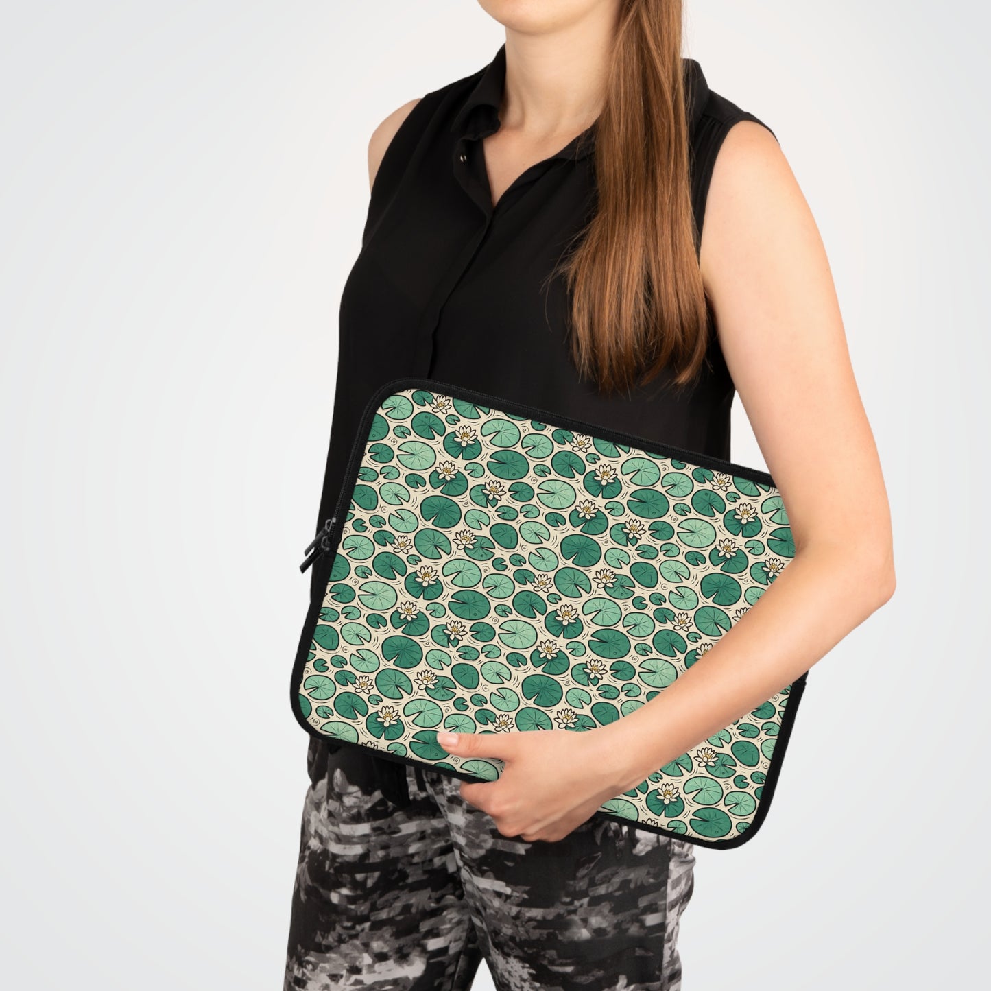 Laptop Sleeve: Lily Pad Design