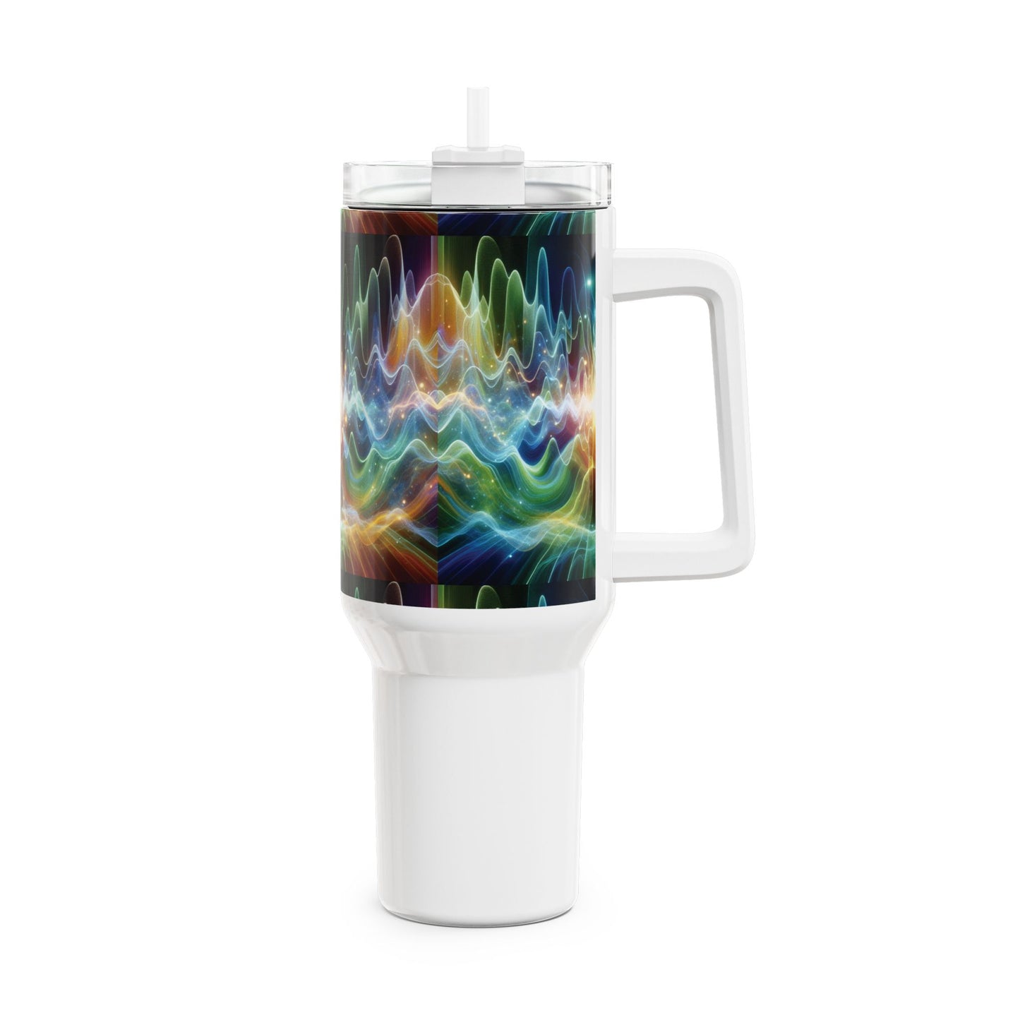 40oz Tumbler - Healing Frequency Waves Design