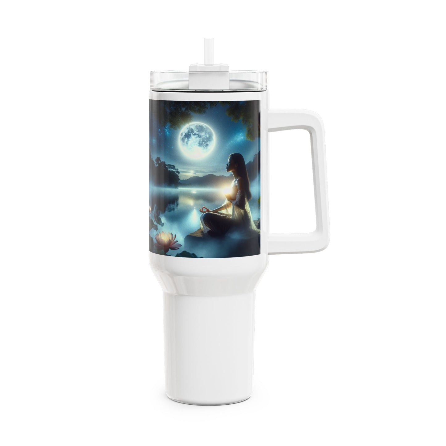 40oz Tumbler - Serene Moonlight Relaxation Drinkware