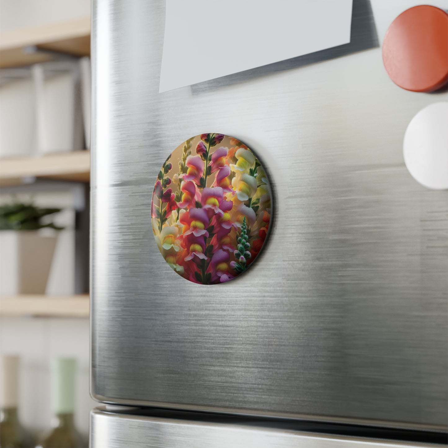 Floral Snap Button Magnet - Vibrant Nature Décor for Home or Gifts