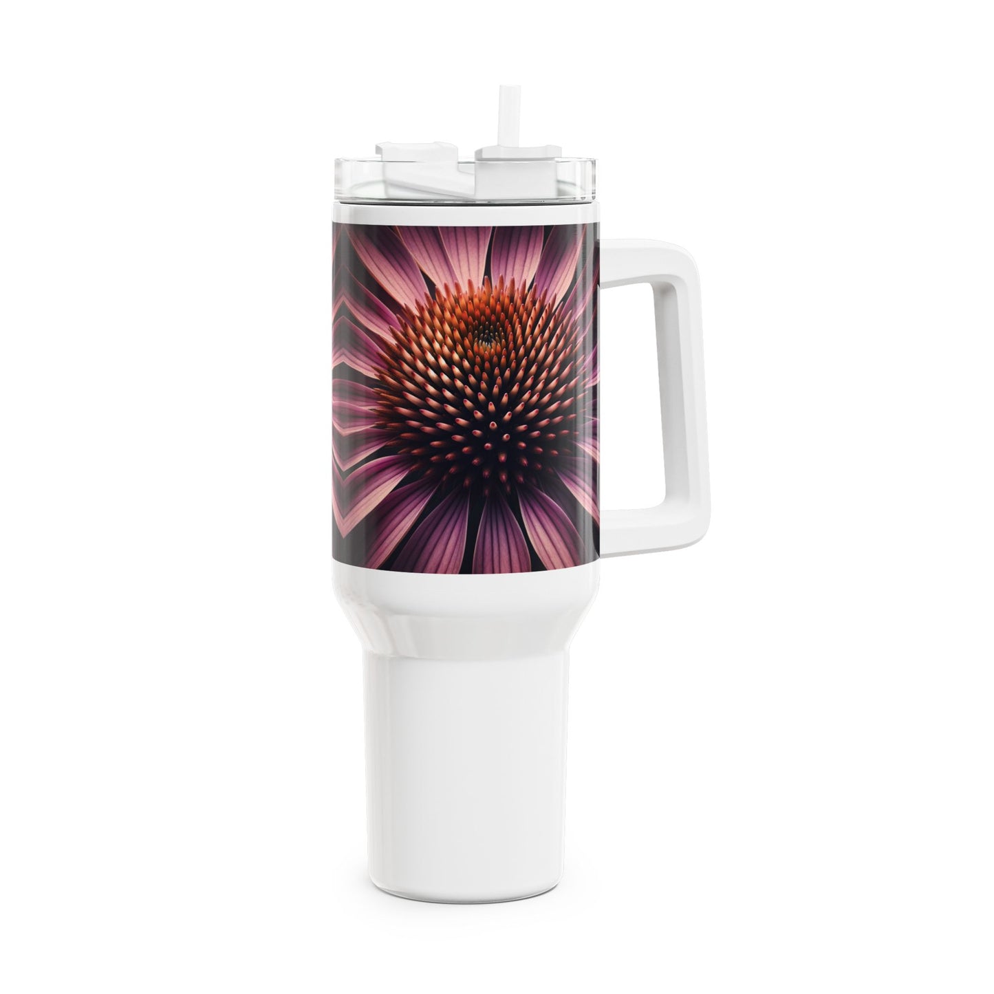 40oz Tumbler - Coneflower Bloom Design