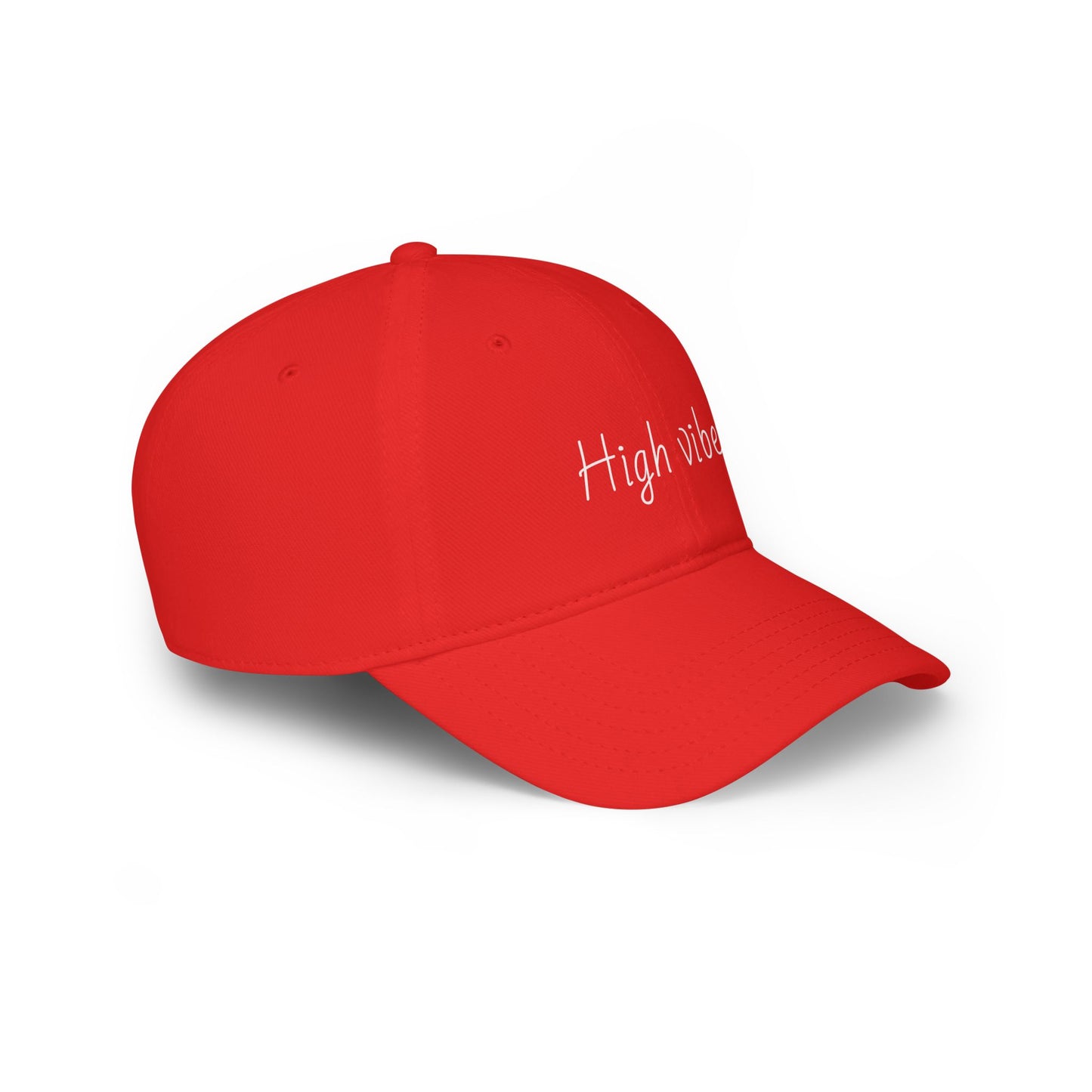 High Vibes Baseball Cap - Trendy Low Profile Hat for Summer Fun, Outdoor Activities, Gift for Friends, Adjustable Cap