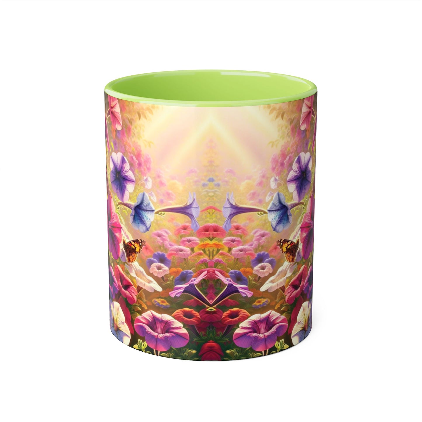 Colorful Floral Accent Mug - Perfect for Garden Lovers, Mother's Day, Birthdays, Coffee & Tea Enthusiasts, Unique Gift Idea