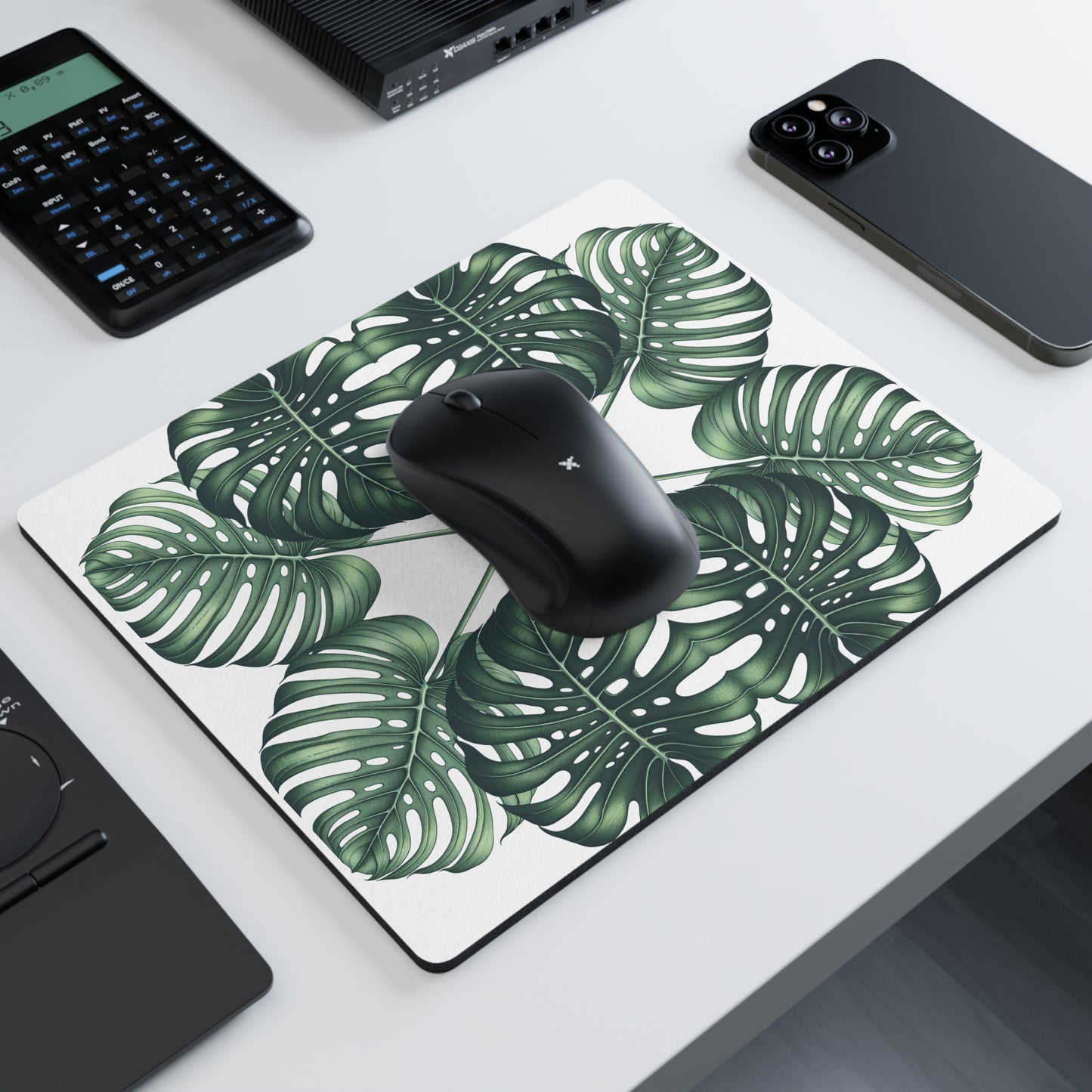Mouse Pad - Monstera Leaves Design