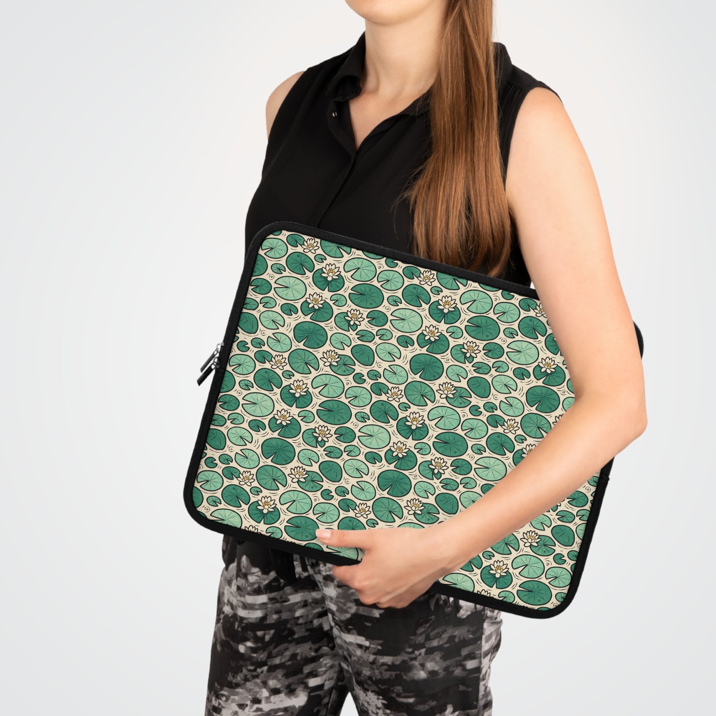 Laptop Sleeve: Lily Pad Design