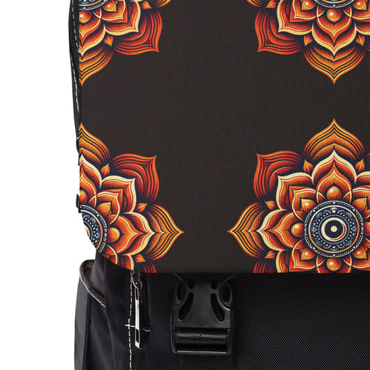 Sacral Chakra Design Shoulder Backpack
