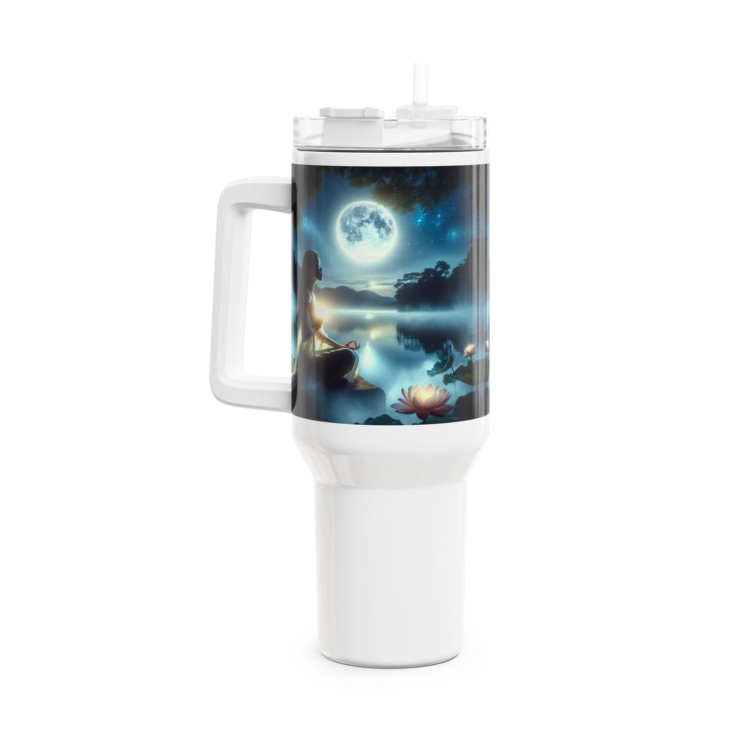 40oz Tumbler - Serene Moonlight Relaxation Drinkware
