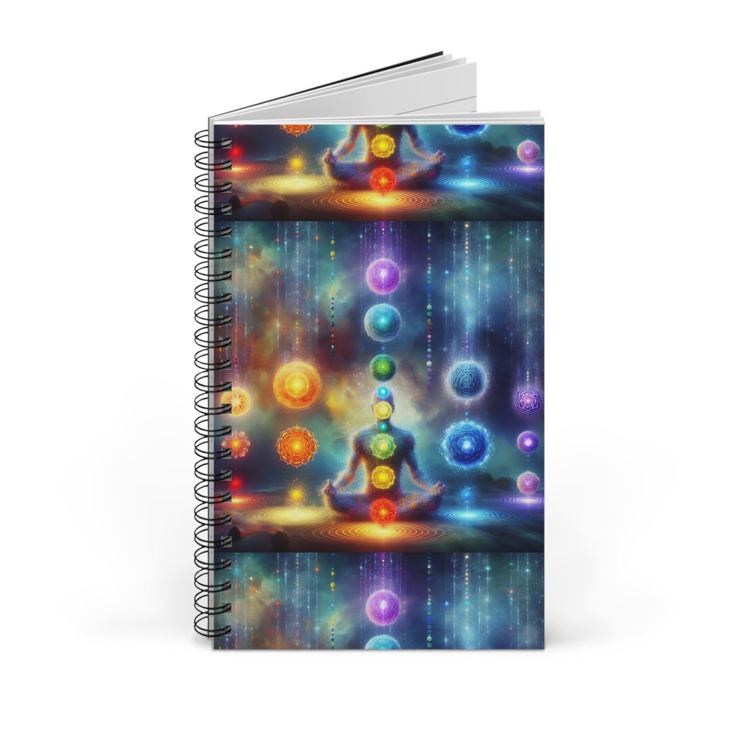 Chakra Spiral Journal, Meditation Notebook, Spiritual Organizer, Healing Writing Journal, Colorful Note Book, Gift for Mindfulness
