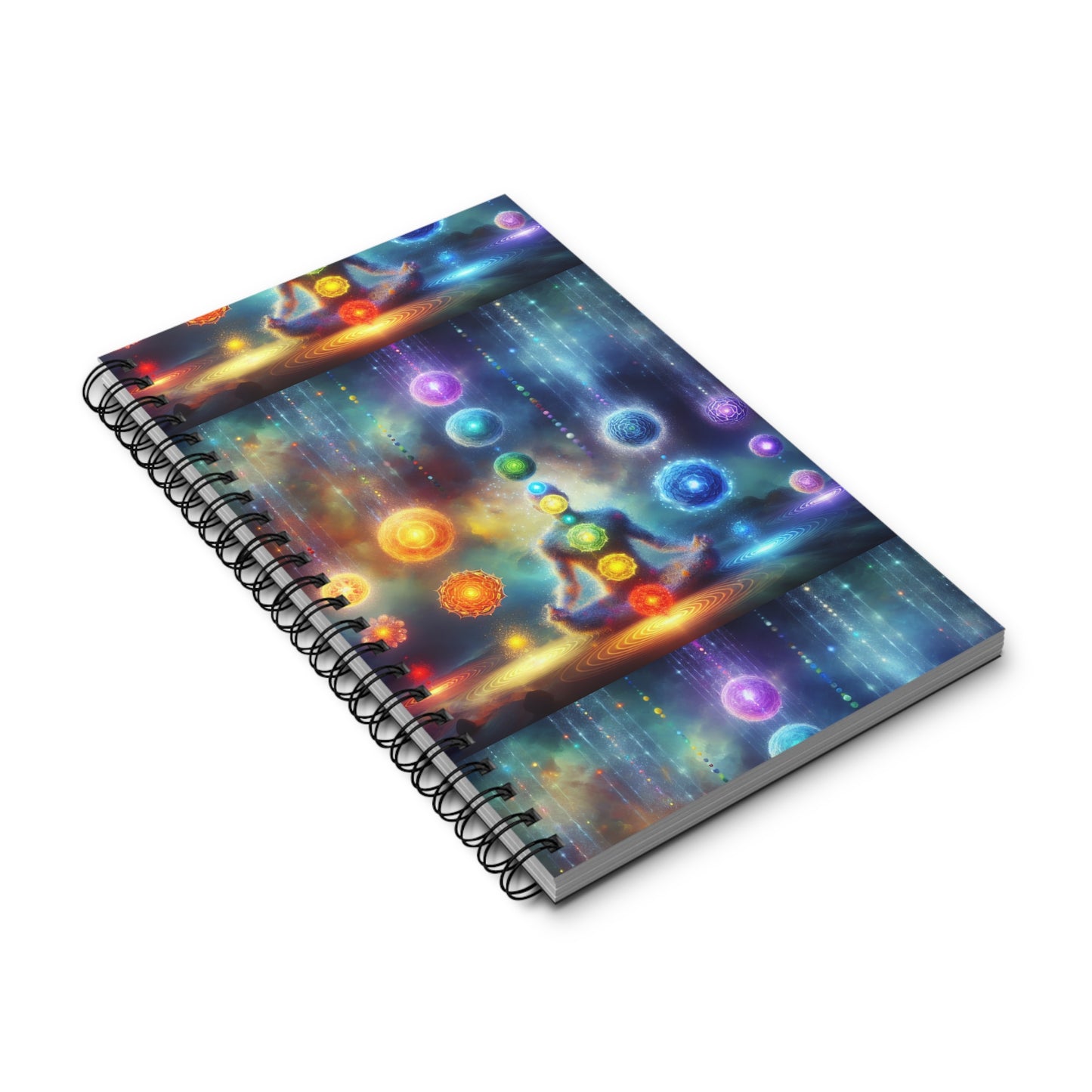 Chakra Spiral Journal, Meditation Notebook, Spiritual Organizer, Healing Writing Journal, Colorful Note Book, Gift for Mindfulness