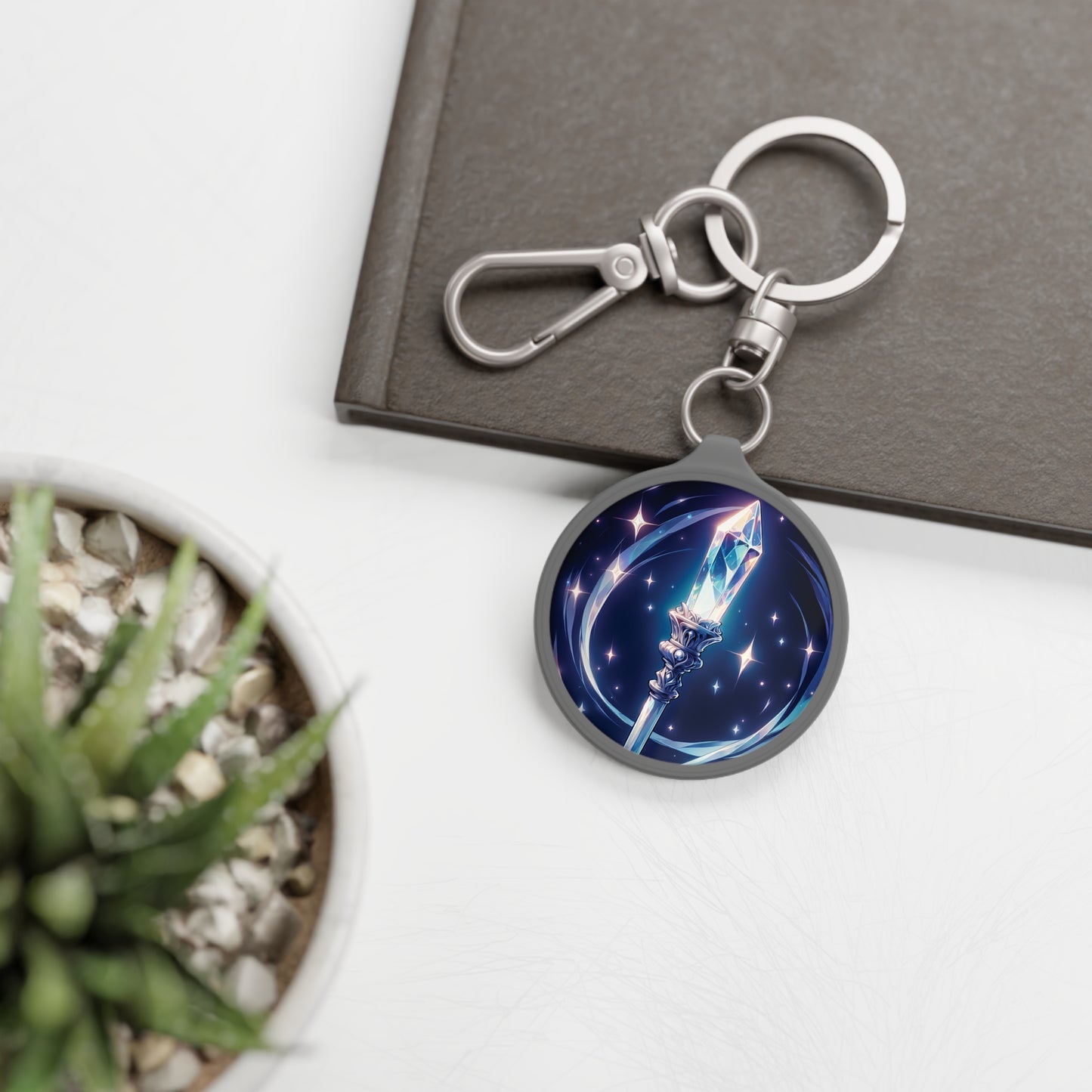 Magic Wand Keyring Tag, Enchanted Keychain, Sparkly Gift, Fantasy Accessory, Magical Vibes, Cosplay Favor