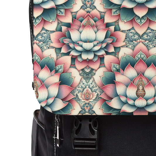 Lotus Flower Shoulder Backpack