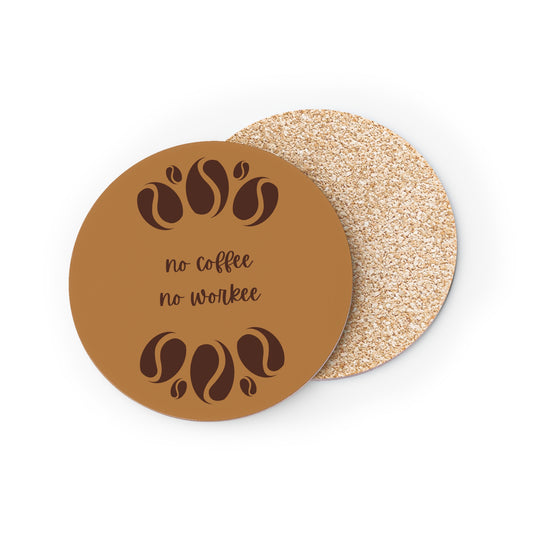 No Coffee No Workee Coasters Set, Coffee Lover Gift, Funny Coasters, Drink Coasters, Housewarming Gift, Table Coasters, Beverage Coasters