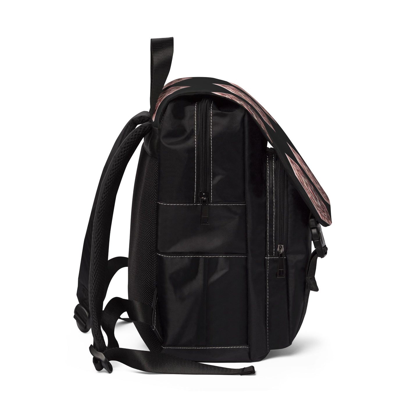 Rose Quartz Geometric Design Backpack