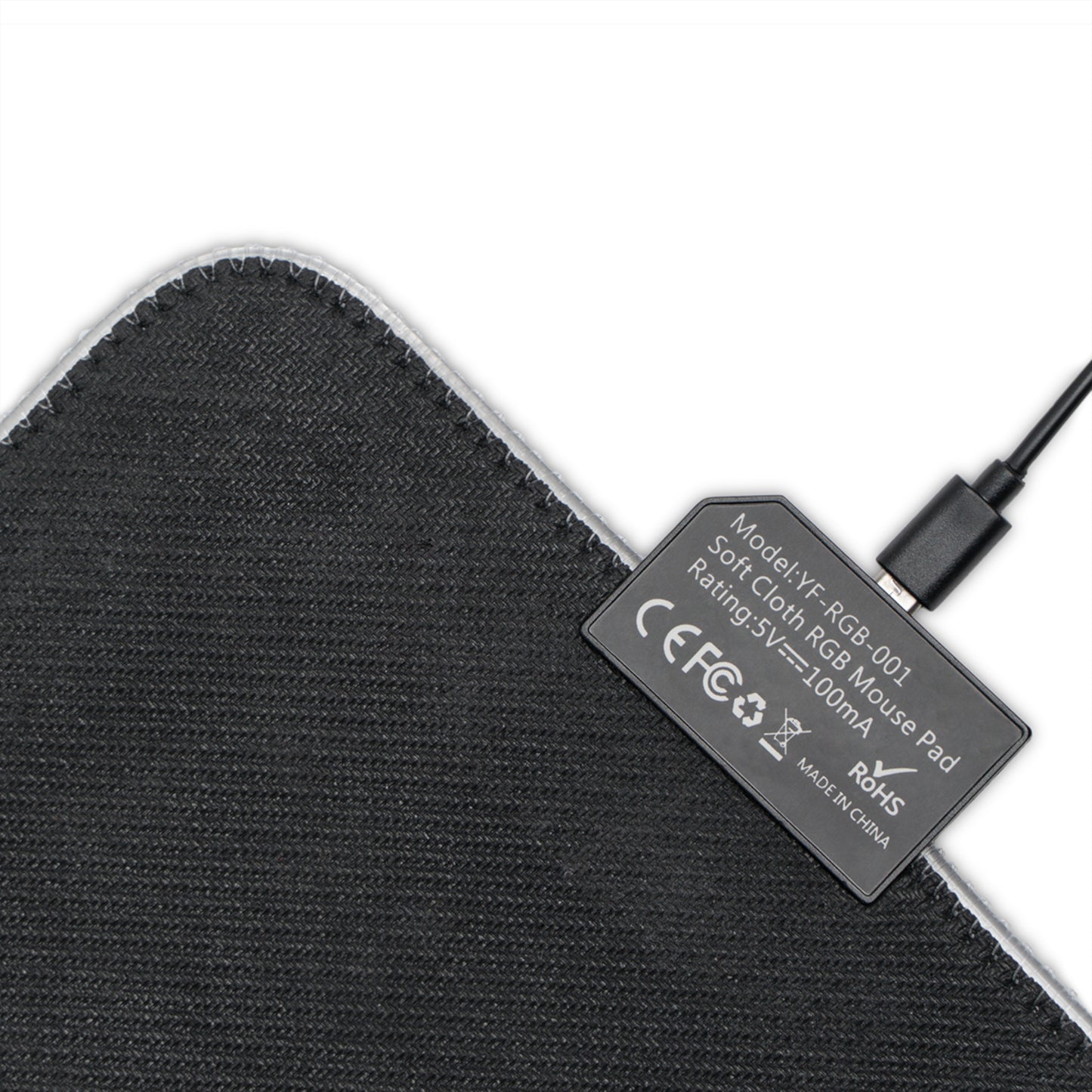 LED Gaming Mouse Pad: Healing Frequency Waves Design