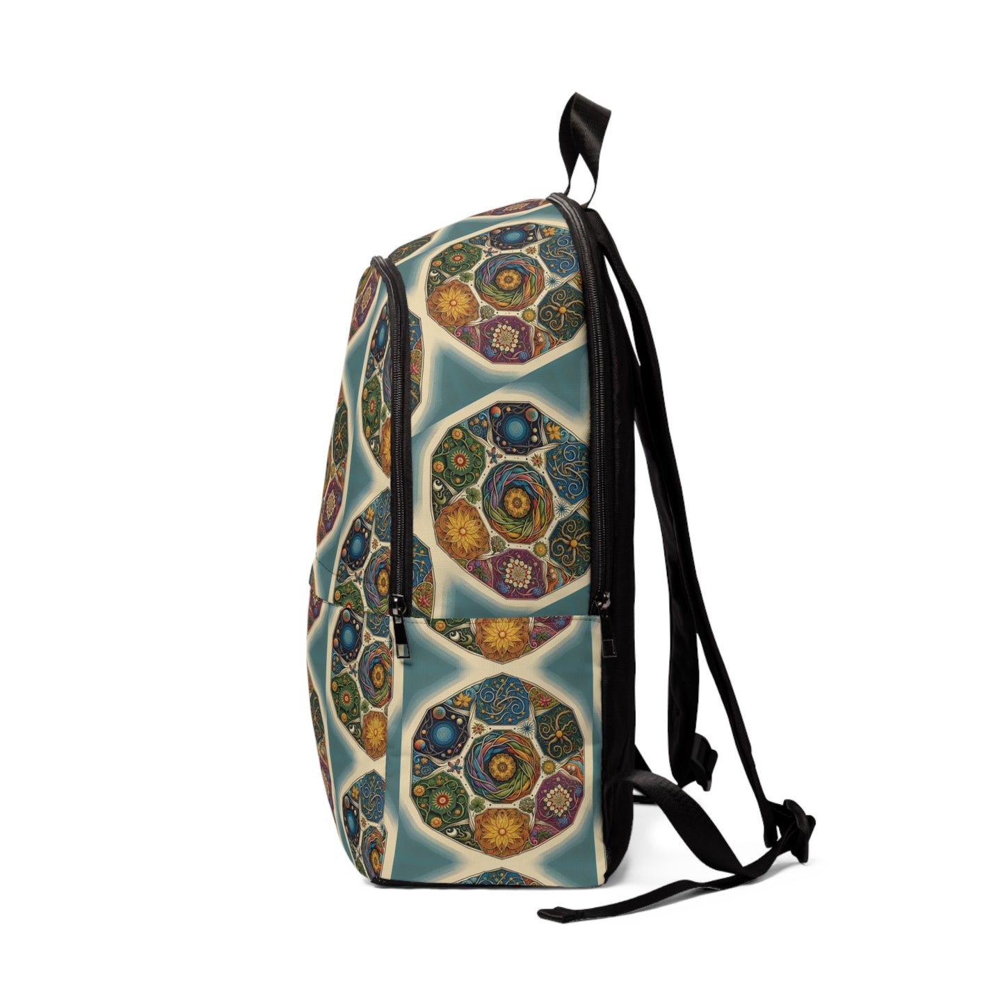Spiritual Unisex Fabric Backpack - Chic & Versatile Travel Companion