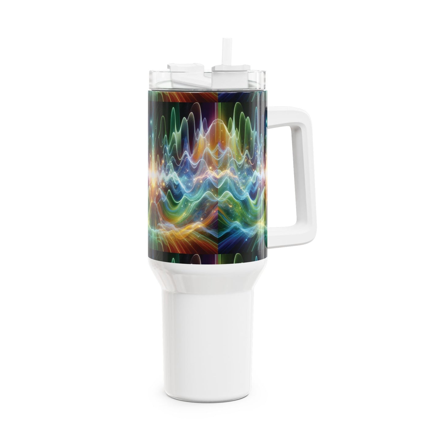 40oz Tumbler - Healing Frequency Waves Design