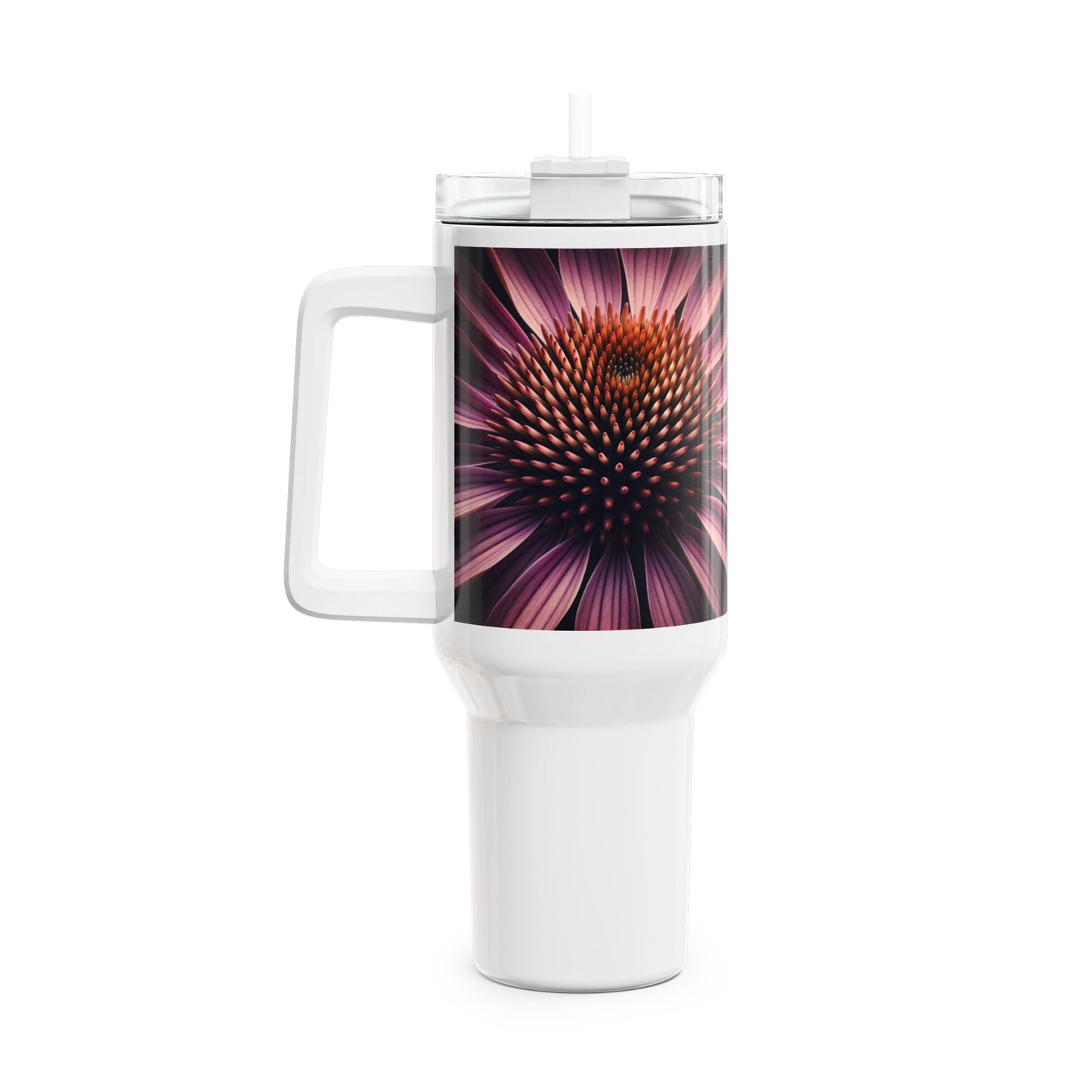 40oz Tumbler - Coneflower Bloom Design
