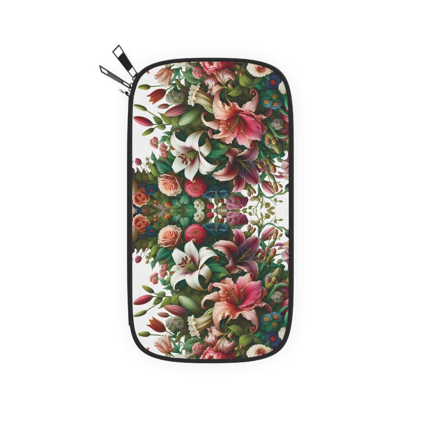 Floral Passport Wallet, Travel Organizer, Floral Wallet, Gift for Travelers, Unique Passport Holder, Flower Print Travel Accessory
