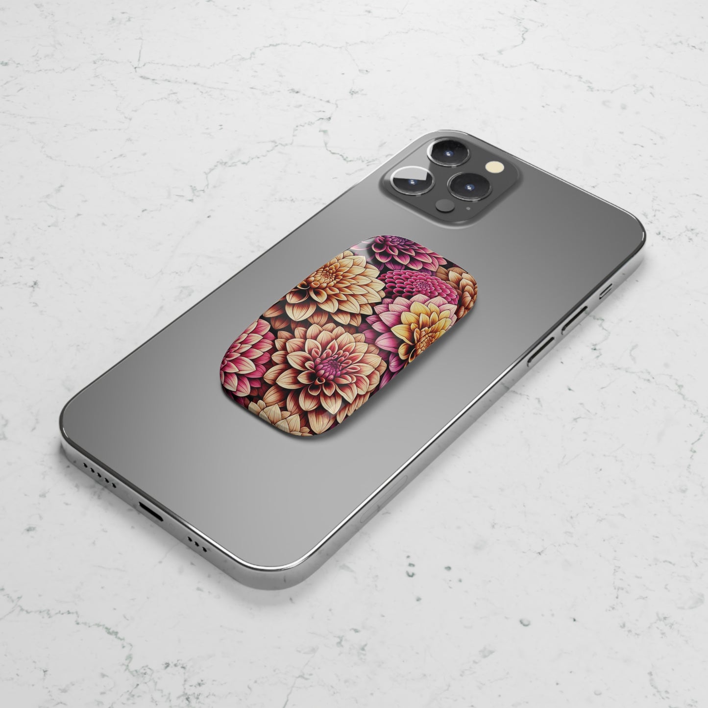 Phone Grip - Dahlia Blooms Design