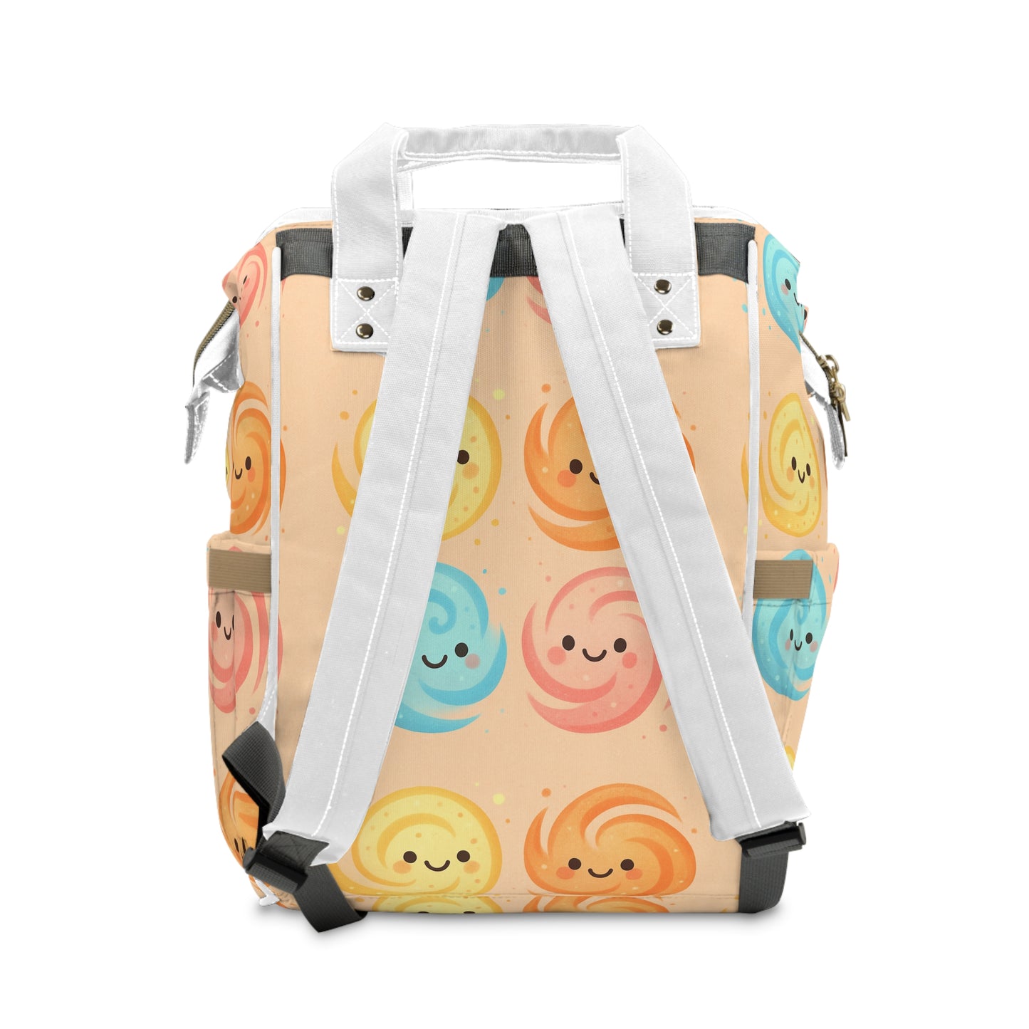 Swirl Diaper Backpack, Energy Spiral Design, Nursery Bag, Baby Travel Gear, Parent Must-Have, Baby Shower Gift, Diaper Bag Organizer