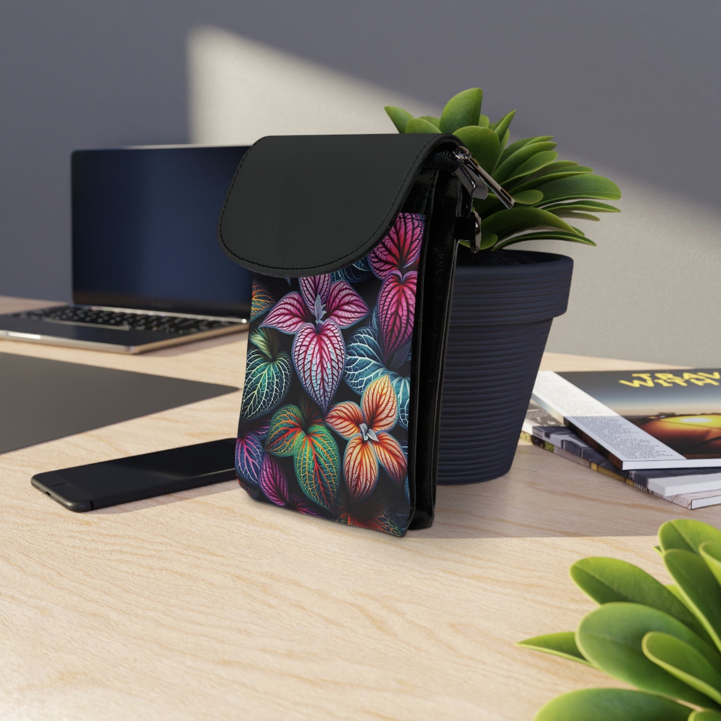 Phone Wallet - Bright Vivid Tropical