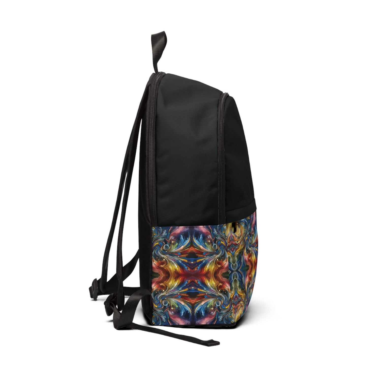Fabric Backpack Energy Waves Design