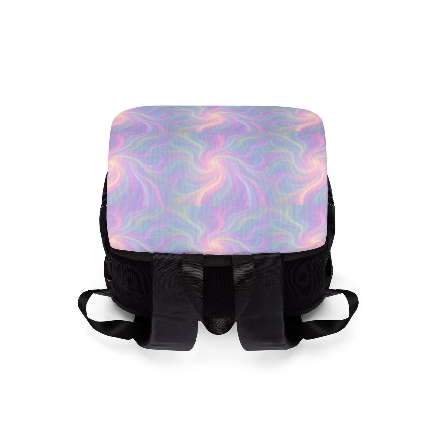 Backpack with Mystical Energy Waves Design