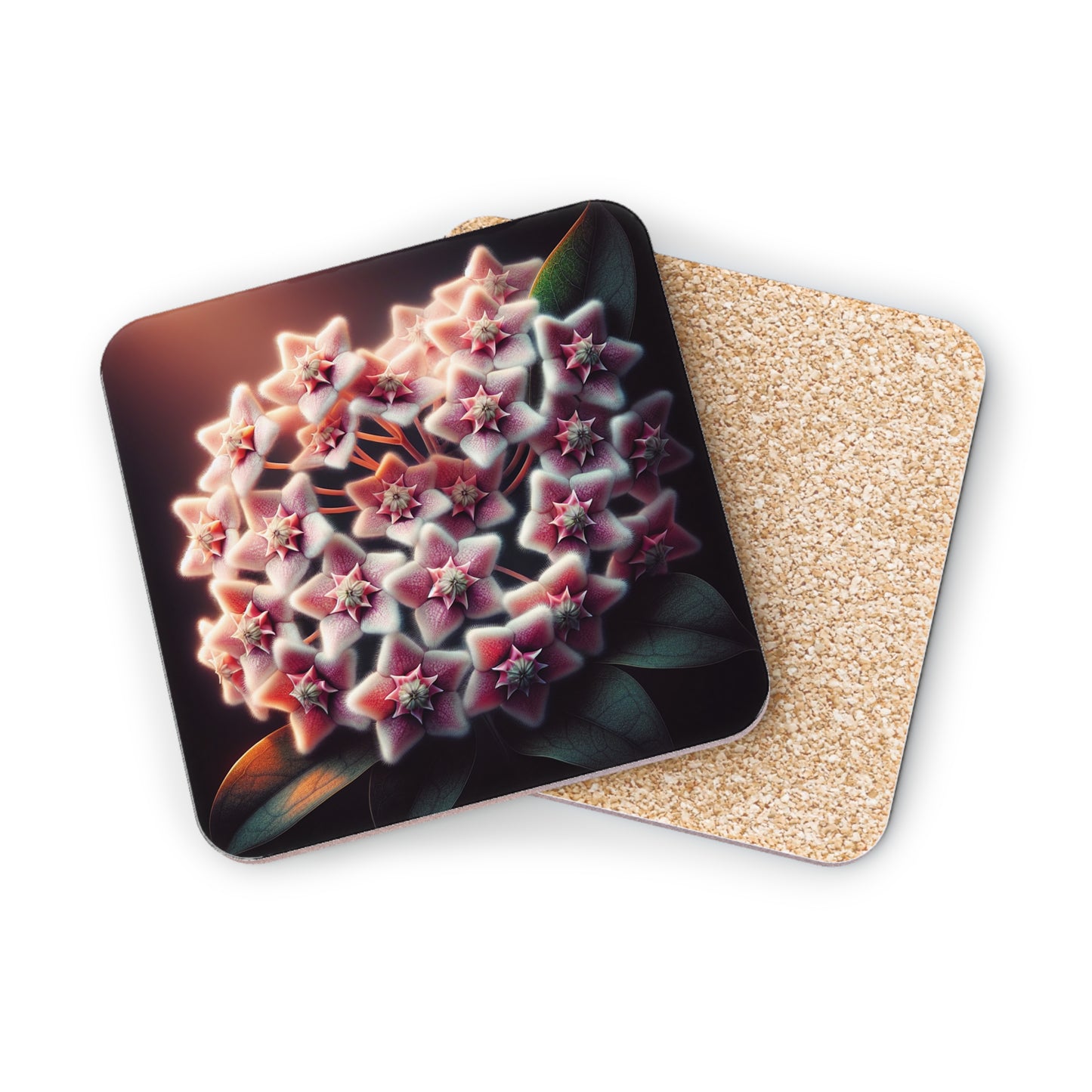 Hoya Bloom Drink Coasters, Botanical Home Decor, Gift for Plant Lovers, Housewarming Present, Table Protection,