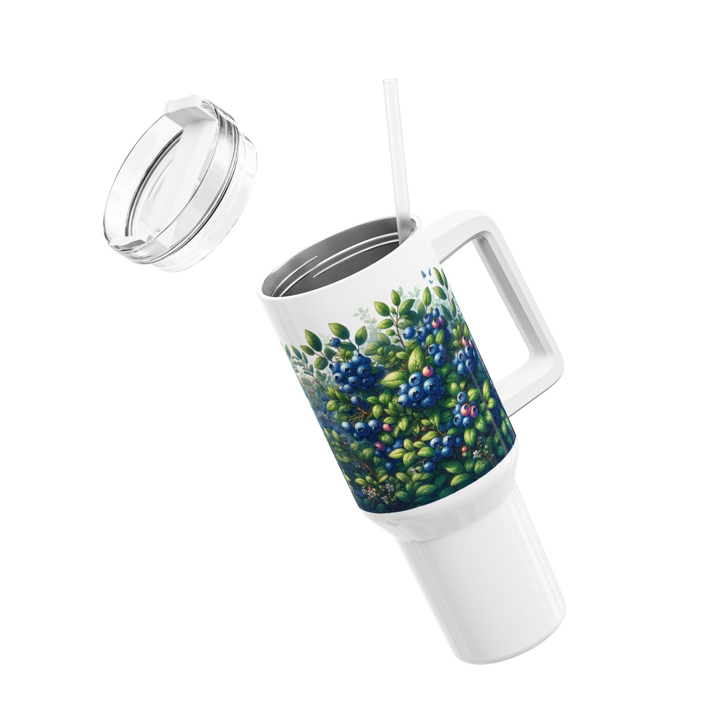 40oz Tumbler - Blueberries Design